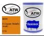 Preview: BMW, E-Copper Metallic (matt), C1S: 500ml Lackdose, von ATW Autoteile West.